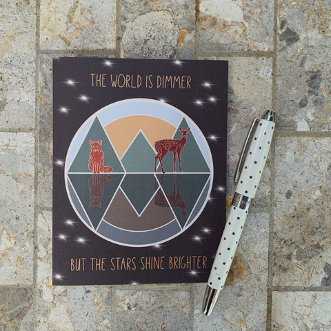 The Stars Shine Brighter Greeting Card