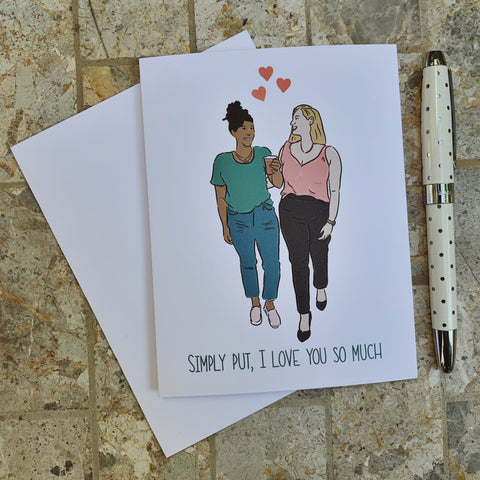 Simply Put - I Love You So Much Greeting Card