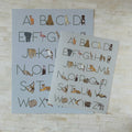 SALE Animal Alphabet Art Print - Unlabeled
