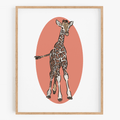 Dobby the Baby Giraffe Art Print