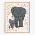 Mapenzi and Tembo - African Elephants - Art Print 1