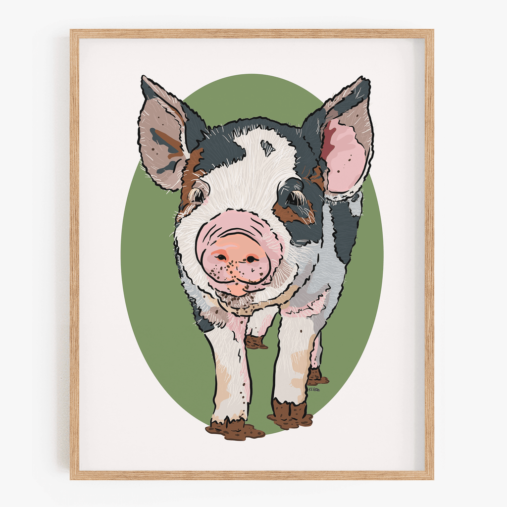 Matilda the Piglet Art Print