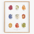 Glassware - Cocktails - Art Print