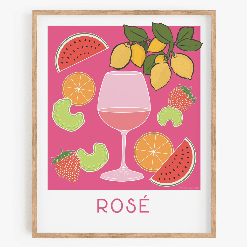 Cheers - Rosé Art Print