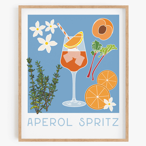 Aperol Spritz in a Glass Art Board Print for Sale by Jay-cm