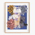 Brew and Blooms Art Print