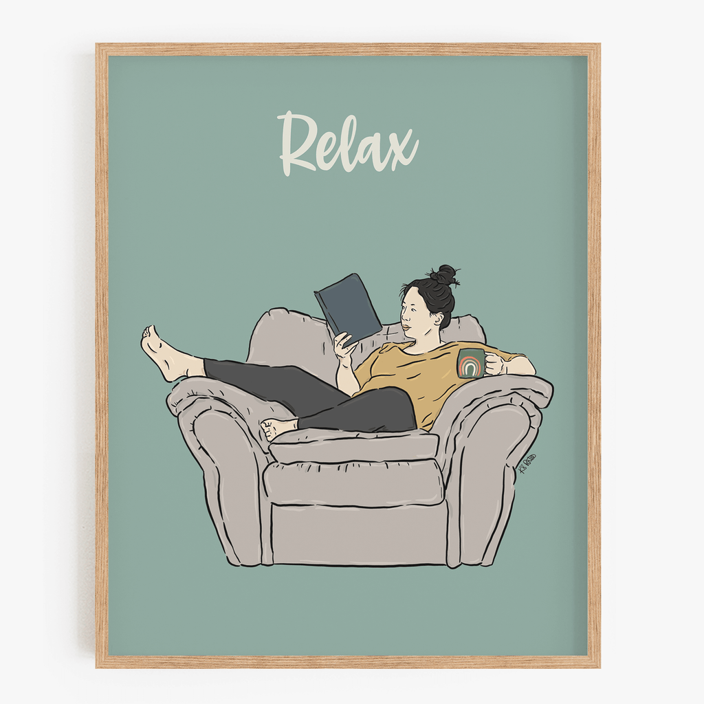 Self-Care Series: Relax Art Print