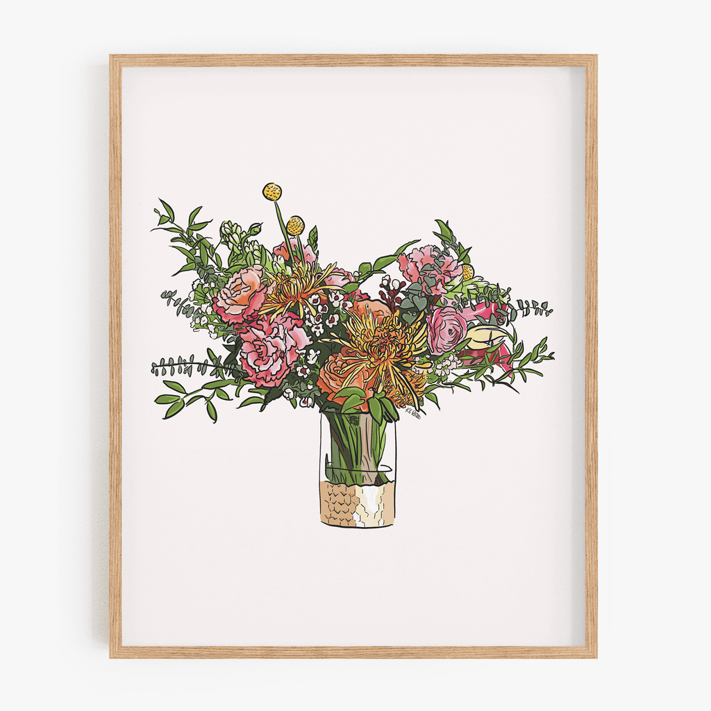 Flower Bouquet - Grateful Art Print