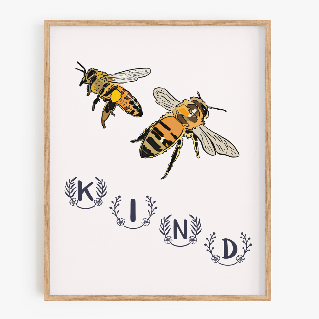 Bee Kind Art Print