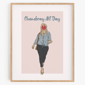 Chambray All Day Art Print