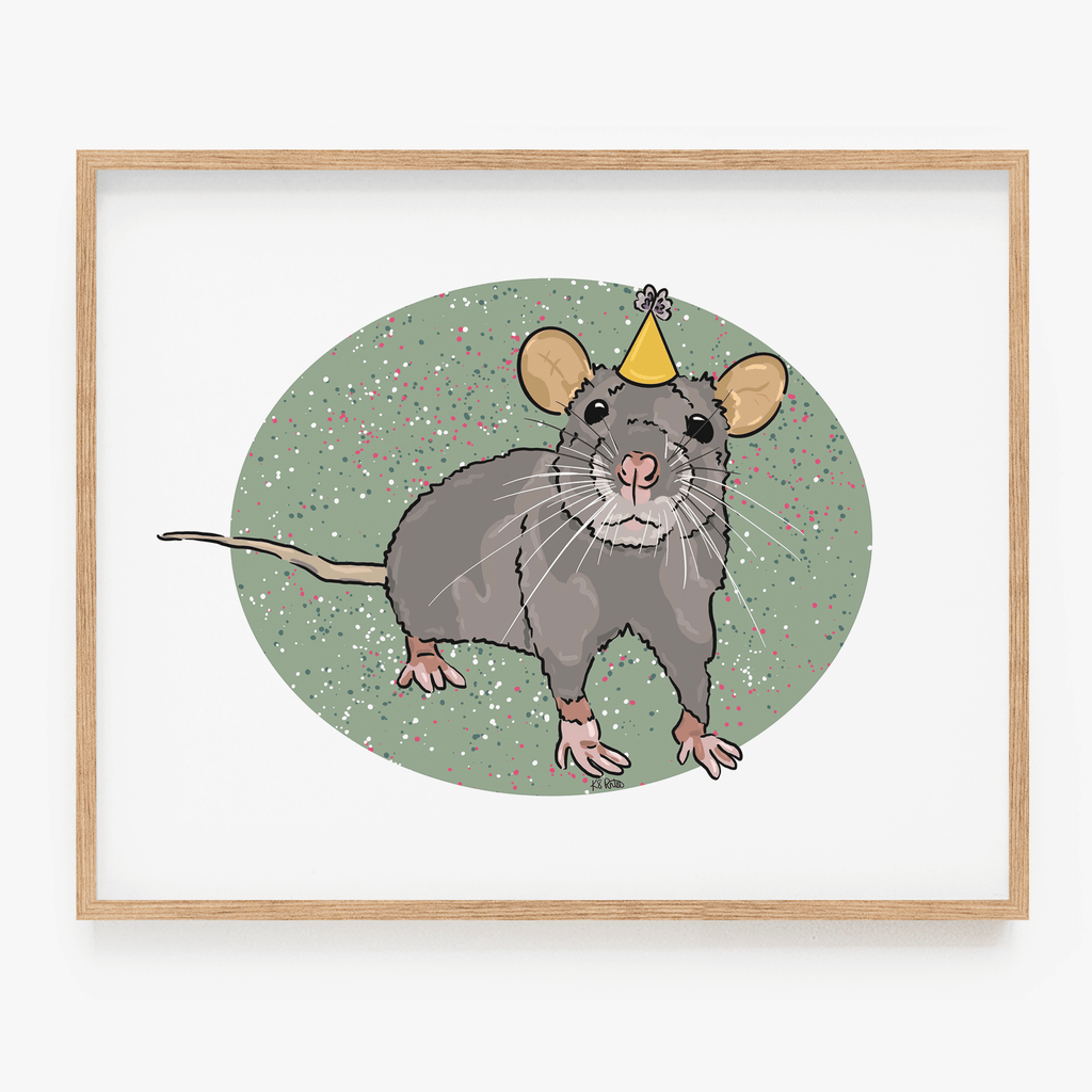 Party Rat Art Print