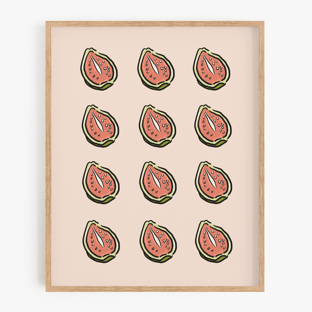 Guava Pattern Art Print