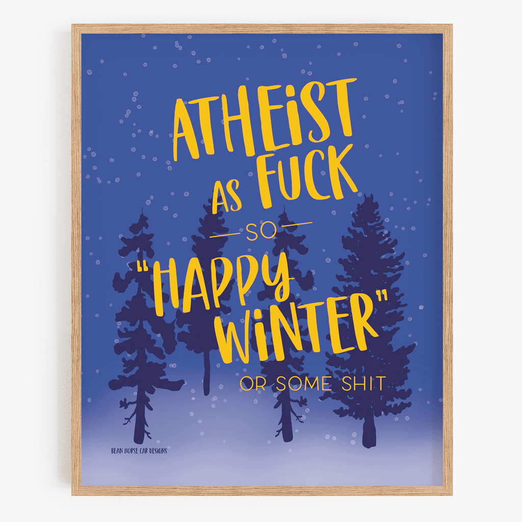 Atheist AF Art Print