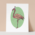 Party Flamingo Art Print