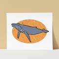 Party Humpback Whale Art Print