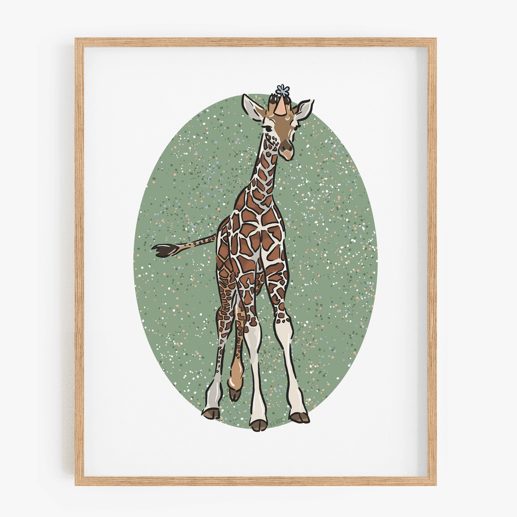 Party Giraffe Art Print