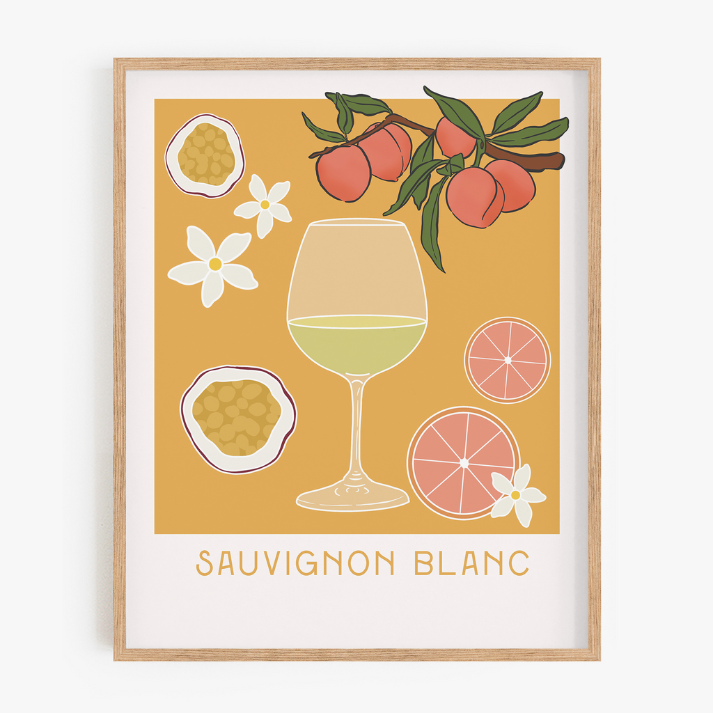 Cheers - Sauvignon Blanc Art Print
