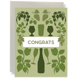 Congrats - Hops and Vines Greeting Card