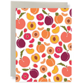 Stone Fruit and Raspberries Greeting Card