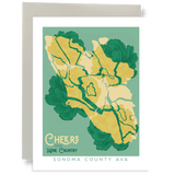 Cheers From Wine Country - Sonoma AVA Greeting Card