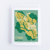 Cheers From Wine Country - Sonoma AVA Greeting Card