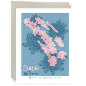 Cheers From Wine Country - Napa AVA Greeting Card