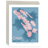 Cheers From Wine Country - Napa AVA Greeting Card