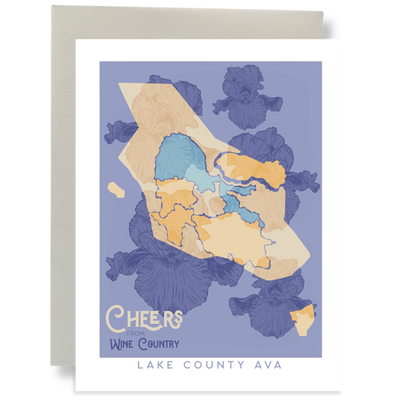 Cheers From Wine Country - Lake County AVA Greeting Card