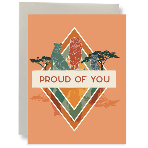 Proud Of You Lion Pride Greeting Card