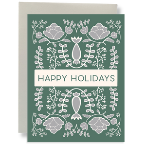 Box Set - Happy Holidays - Green Floral