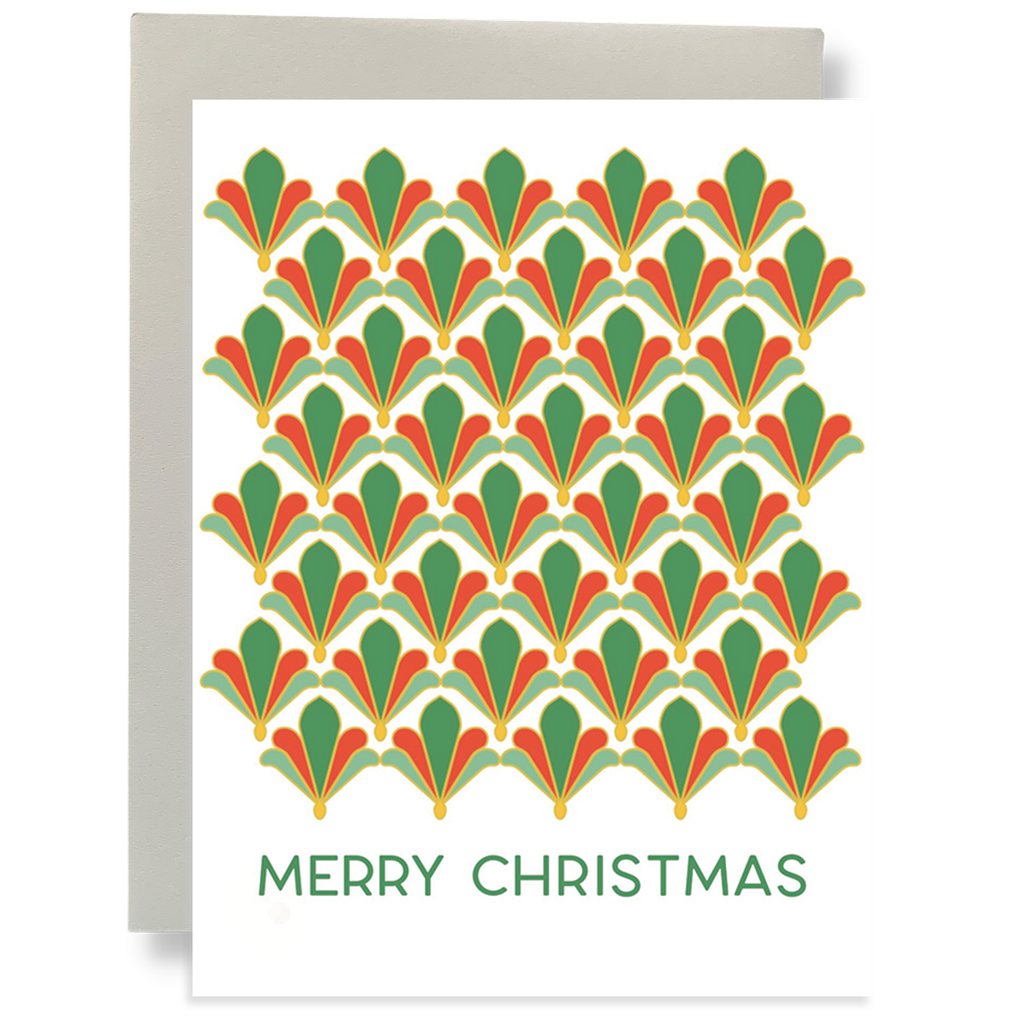 Art Deco Christmas Greeting Card