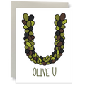 Olive U Greeting Card