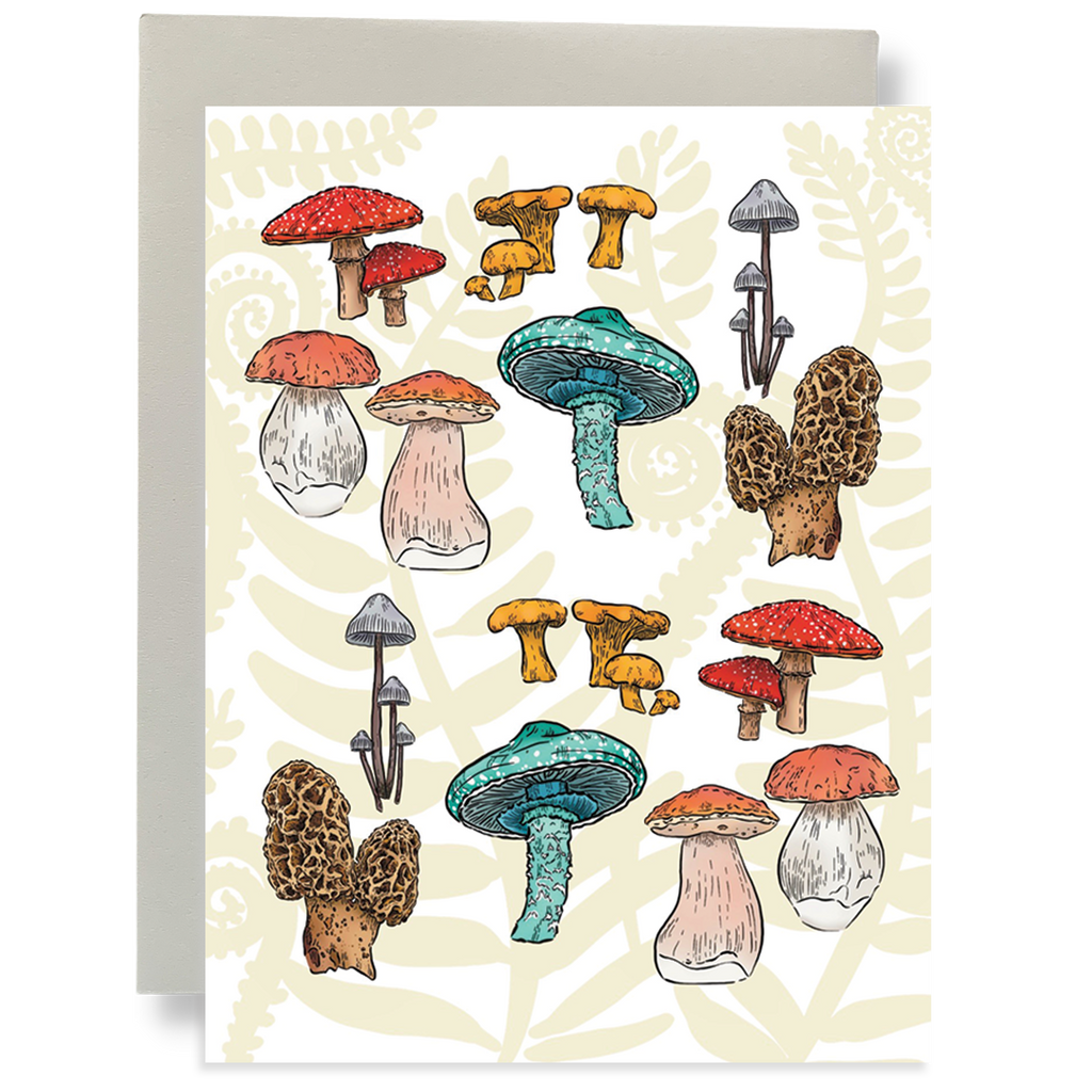 Mushroom Forest Greeting Card