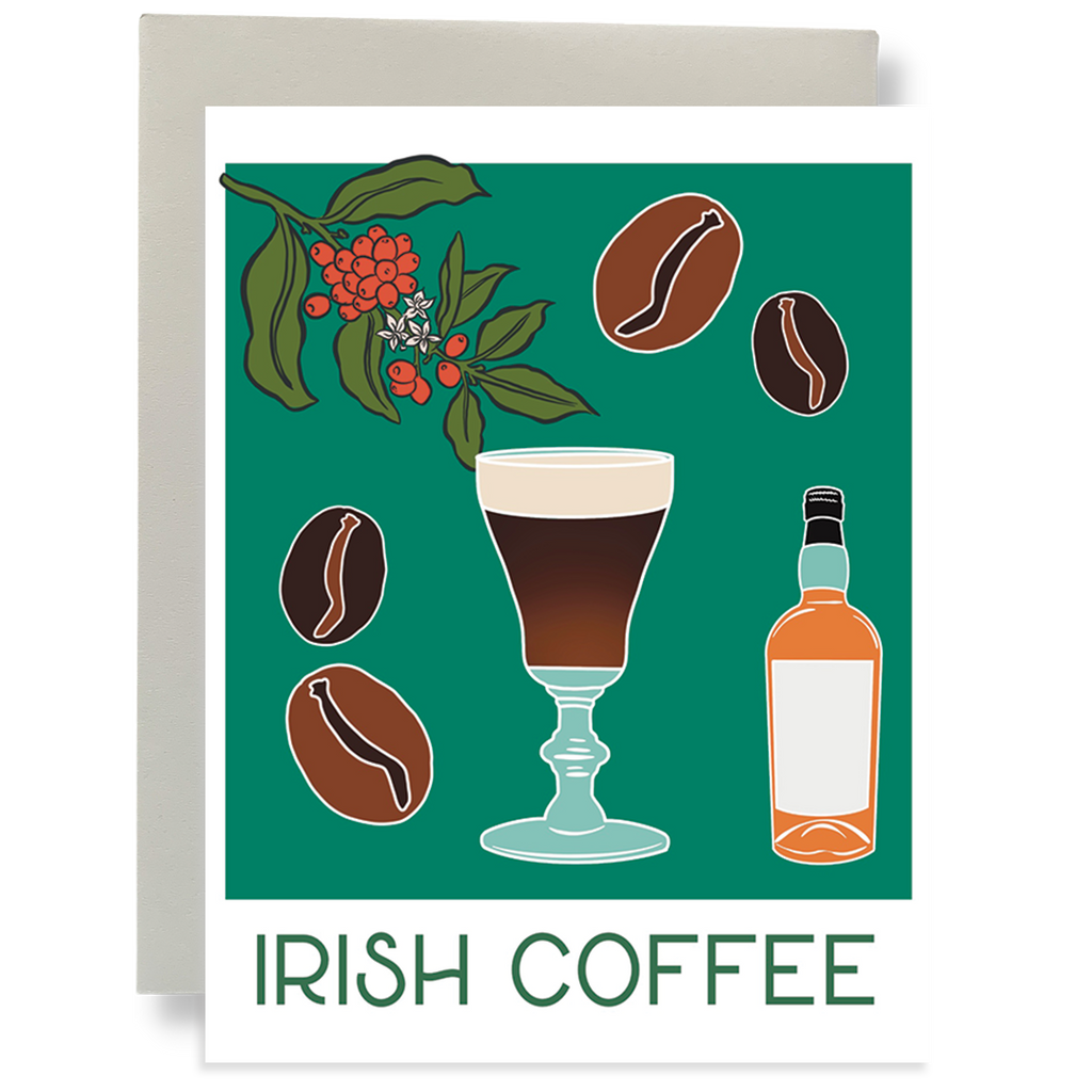 Cheers - Irish Coffee Greeting Card