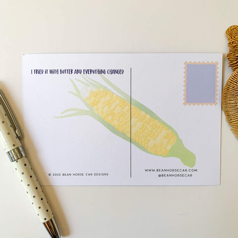 Corn - It Has The Juice Postcard