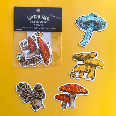 Mushrooms Sticker Pack