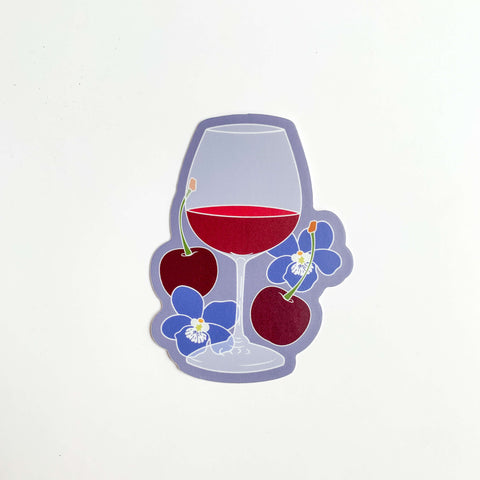 Cabernet Red Wine Sticker