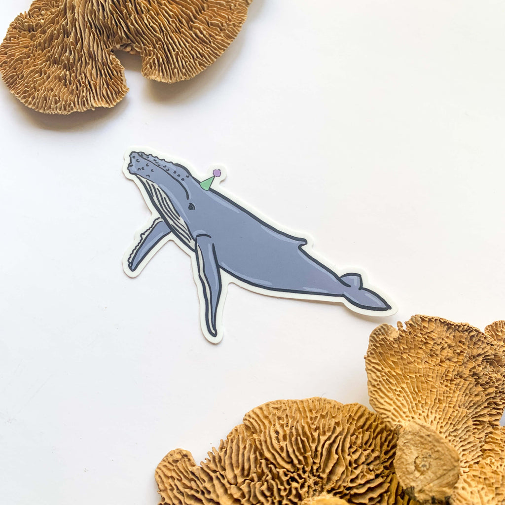 Party Humpback Whale Sticker