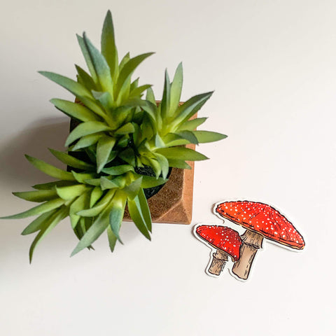 Fly Agaric Red Mushroom Sticker